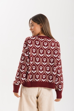 Sweater JACINTA Bordo - Trasnferencia $40.425 en internet