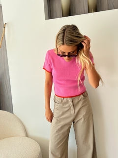 Remera Tejida MAREA Fucsia - Transferencia $34.425 - RP boutique