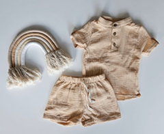 Conjunto gasa cotton CORTO - Transferencia $24.750 en internet