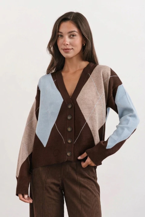 Cardigan CLAIR Celeste