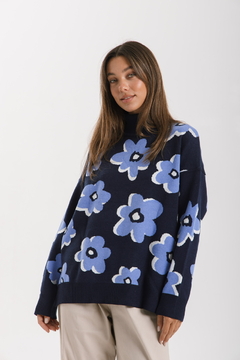 Maxi poleron ROXI Azul - Transferencia $47.025 - tienda online
