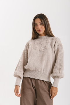 Sweater SELENIO Beige - Transferencia $40.425 - comprar online