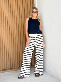 Pantalon AFRODITA crudo y negro - Transferencia 39.525 - comprar online