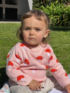 Sweater FUNGI Rosa - Transferencia $21.525