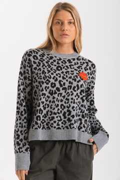 Sweater LIPSTICK Gris - Transferencia $40.425 - comprar online