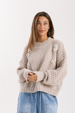 Sweater DAYSI Beige - Transferencia $40.275 - comprar online