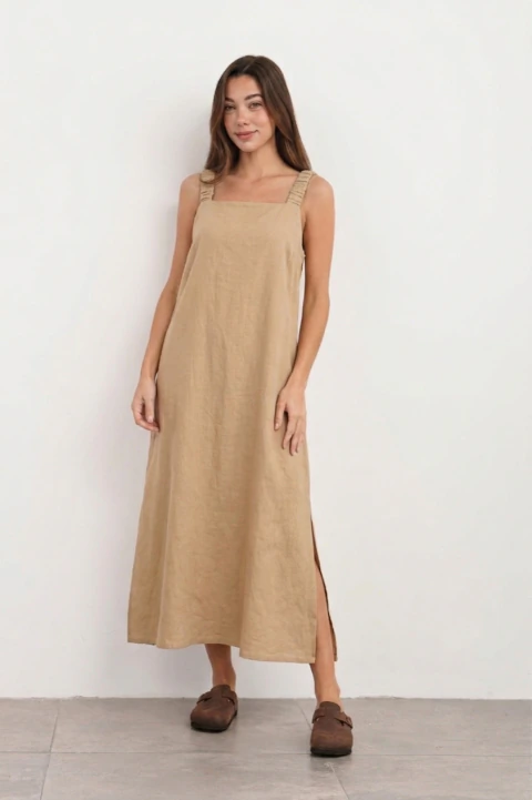 Vestido minerva Beige (SIN CAMBIO)