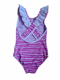 Traje de baño babero rayado 160B - comprar online