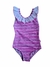 Traje de baño babero rayado 160B