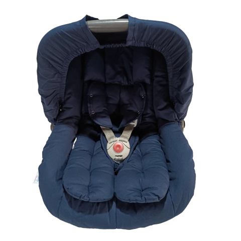 KIT PARA BEBÊ CONFORTO AZUL MARINHO LISO