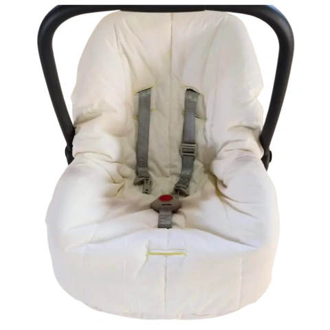 CAPA PARA BEBÊ CONFORTO — OFF-WHITE