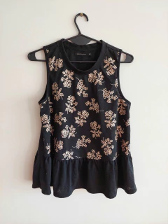 Musculosa bordada - Cuesta Blanca - T.42 - comprar online