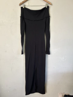 Vestido negro morley largo - ver medidas - comprar online