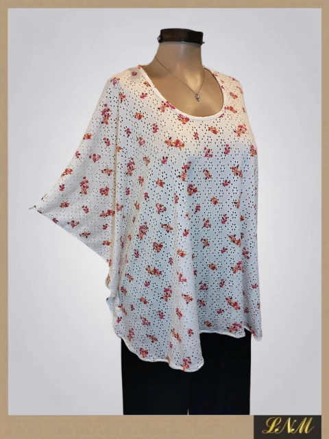 Blusa Poncho Broderi ART8217