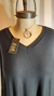 Remeron modal crep manga larga negro ART5003 - Laura Natale Moda