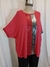 blusa poncho doble corbata Rojo Art 7308 en internet