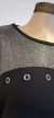 Remera en modal premium con lurex negra ART8887 en internet