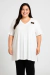 Remeron modal crep Blanco escote V ART5924 en internet