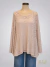 Sweater tipo crochet hilos de lurex rosa ART9289