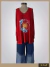 Remeron modal crep manga larga roja escudo Argentina Art9067 - comprar online