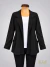 Blazer Manga Larga en Tela Crep Negro ART9520