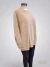 Pullover over con trenza beige ART9076