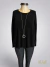 Pullover tipo jersey negro ART9259