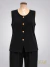 Chaleco en Tela Crep negro ART9262