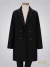 Saco de en paño negro botones ART9090