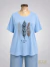 Remera modal semi evase manga corta- rosa "ForEver" ART9253