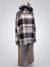 Maxi buzo tipo manta polar premium Escocés lila ART9119 - Laura Natale Moda