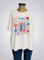 Remera blanca Blanca Estampada "Italian Summer" ART9283