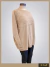 Pullover over con trenza beige ART9076 - comprar online
