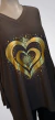 Remeron modal crep manga larga corazón dorado ART9161 en internet