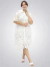 Vestido tipo camisa encaje blanco ART8379 - comprar online