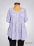 Camisa tipo Blusa Semi Evase en Tela CEY lila ART9410