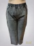 Jeans tipo palazo con elástico en la Cintura Gris gastado ART9499