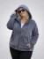 Campera de plush con corderito gris ART7889 - comprar online