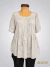 Camisa tipo Blusa Semi Evase en Tela CEY hueso ART9411