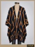 Ruana doble hilado Negra/marrón RART8995 - comprar online