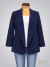 Blazer crep zara cuello smoking - Azul ART9529