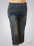 Jean elastizado tipo palazo con tachas costado ART9173