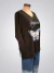 Remeron modal crep manga larga negra Mariposa/ brillos ART8989 en internet