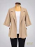 Blazer Manga 3/4 en Tela Crep beige ART9398