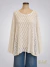Sweater tipo crochet hilos de lurex tiza ART9288