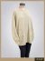 Pullover poncho con bolsillo color hueso ART9104