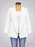 Blazer crep zara cuello smoking - Blanco ART9530