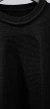 Pullover poncho con bolsillo negro ART9091 en internet