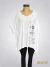 Poncho modal Estampado "Pretty" blanca ART9387