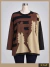 Pullover doble punto marrón ART8869 - comprar online